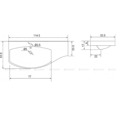 Раковина Aquanet Опера (00169398) 115 L 4
