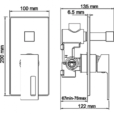 Душевая система Wasserkraft Alme (A14130) хром 7