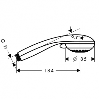 Ручной душ Hansgrohe Crometta 85 Vario 2jet (28562000) 2