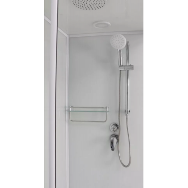 Душевая кабина Frank F411L М White (20016) (левосторонняя) 110х80х220 см, матовое стекло 8
