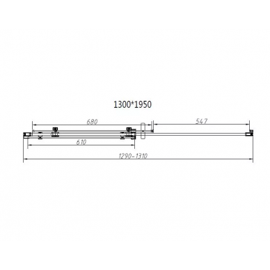 Душевой уголок Vincea Como-N (VSR-4CN8013CL) 130х80х195 см, профиль хром/стекло прозрачное 5