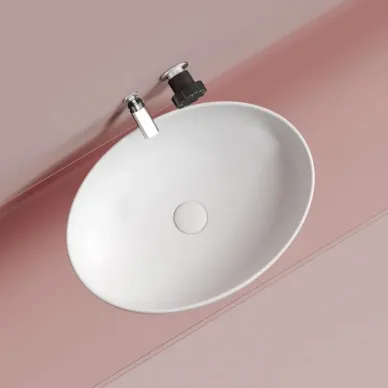 Раковина накладная Ceramicanova Element (CN6056MW) (50.2 см) белая матовая 4