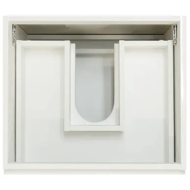 Тумба с раковиной Эстет Dallas Luxe 150 R (ФР-00009842) (правая) подвесная, 2 ящика, белая 6