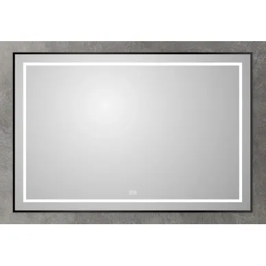 Зеркало BelBagno Kraft (SPC-KRAFT-1200-800-LED-TCH-WARM-NERO) с подсветкой, 80x120 см, черный 2