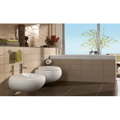 Чаша подвесного унитаза Villeroy & Boch Pure Stone (567010R2) с сиденьем 4
