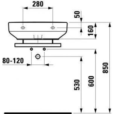 Раковина Laufen Form (8.1067.2.000.104.1) (55 см) 3