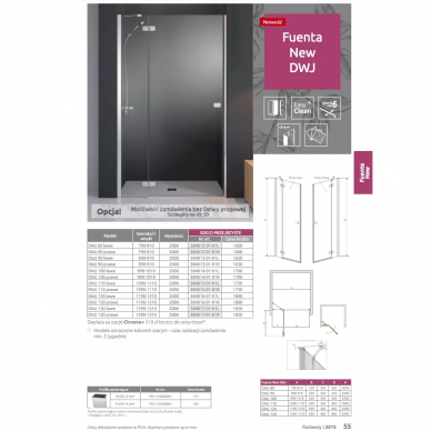 Душевая дверь Radaway Fuenta (384012-01-01R) (80 см) (R) 6