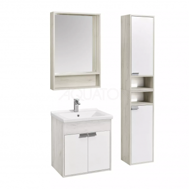 Тумба для ванной Aquaton Флай 60 (1A237301FAX10) белый/дуб крафт 5