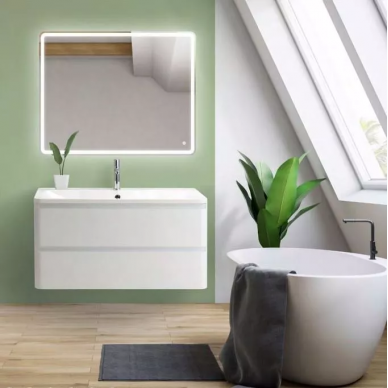 Тумба для ванной Belbagno Albano (ALBANO-1000-2C-SO-BL) (100 см) Bianco Lucido 0