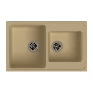 Мойка кухонная Ewigstein Elegant (E- 80D крем)	крем 0