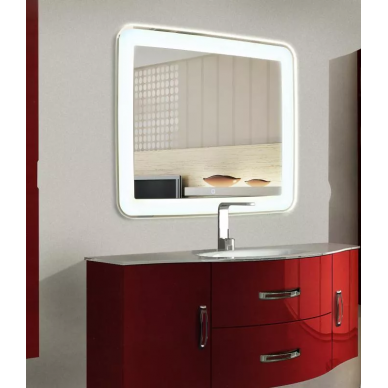 Зеркало Art&Max Latina (AM-Lat-800-800-DS-F) (80x80 см) с LED подсветкой 0