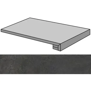 Xtreme Black Lappato Gradone Rec-30 29.75x59.55 0
