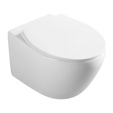 Подвесной унитаз Ceramicanova Pearl (CN8001) безободковый с сидением микролифт 12
