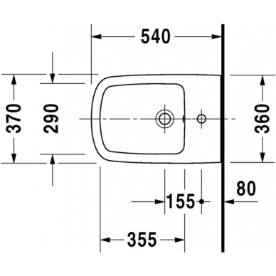 Биде подвесное Duravit DuraStyle (228215) 2