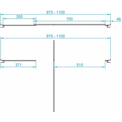 Душевая дверь RGW Passage PA-02 (41080200-11) 100х185 см, профиль хром/стекло прозрачное 1