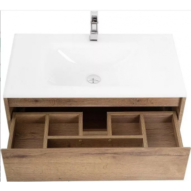 Тумба для ванной Belbagno Kraft (KRAFT-800-1C-SO-RT) 80 см ,Rovere Tabacco 8
