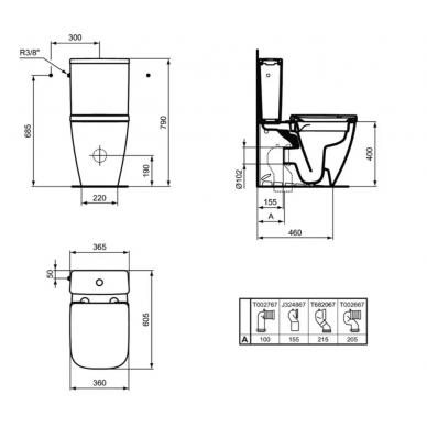 Унитаз напольный Ideal Standard I.Life S (T500001) безободковый 10