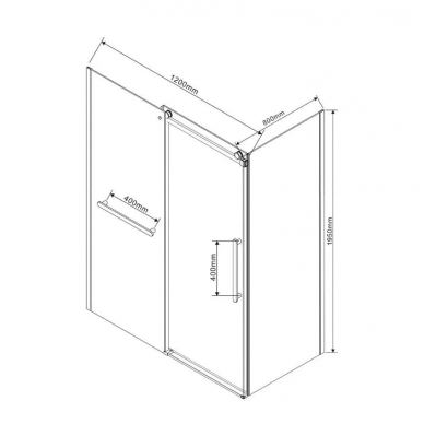 Душевой уголок Vincea Como Soft (VSR-1CS8012CL) 120х80х195 см, профиль хром/стекло прозрачное 10