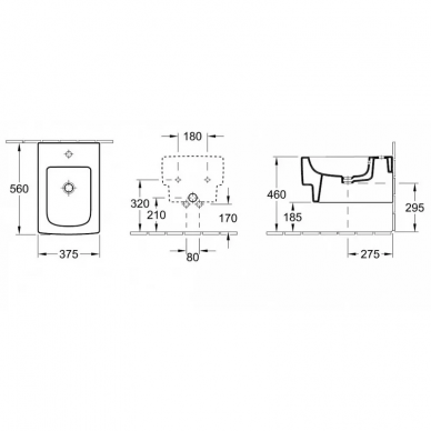 Биде подвесное Villeroy & Boch Memento Plus (542800R2) 1