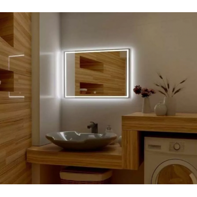 Зеркало Art&Max Monza (AM-Mon-1400-800-DS-F) (140x80 см) с LED подсветкой 2