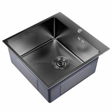 Мойка кухонная Mixline Pro (552931) 50х50, черный графит 0