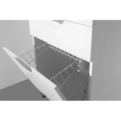 Тумба для ванной Style Line Жасмин ЛС-00000645 60см, напольная, с корзиной для белья, белая 6
