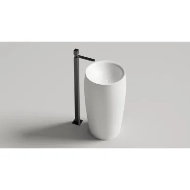 Раковина напольная Salini Alda 03 130311G S-Sense 47x47x90 см, белая глянцевая 5