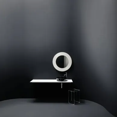 Laufen Kartell Зеркало круглое d=78см, настенное, без подсветки, цвет: белый 3.8633.1.090.000.1 8
