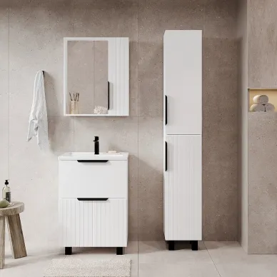 Тумба для ванной VIANT Сицилия MODUO 80 VSIC80MDBEL-T2Y белая 5