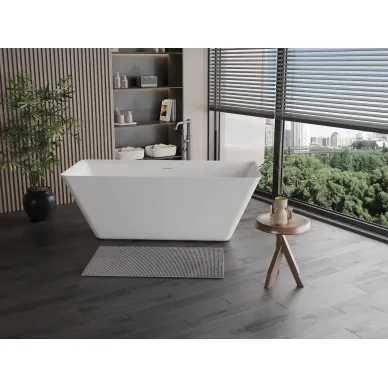 Акриловая ванна AQUAME AQM3502MW 167х75 отдельностоящая 5