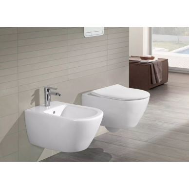 Унитаз подвесной Villeroy & Boch Subway 2.0 DirectFlush 5614R2R1 безободковый, с микролифтом slim 6