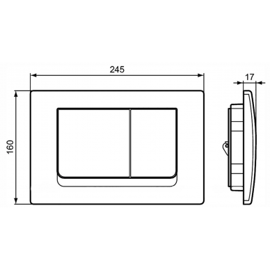 Инсталляция Ideal Standard Prosys (T387201) в комплекте с унитазом Tesi (T007901) безободковый микролифт 13