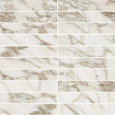 727510 I Bianchi di Rex Calacatta Mosaico Luc. 3x15 30x30 0