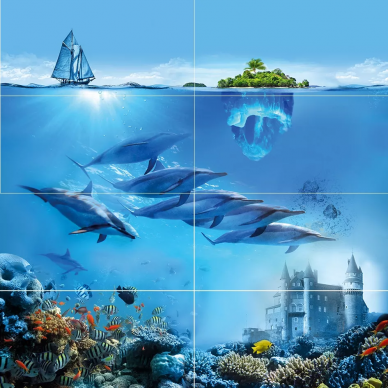 Панно Ocean Deep P8D302 80х80 0