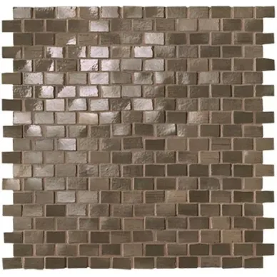 fNWP Brickell Brown Brick Mosaico Gloss 30x30 0