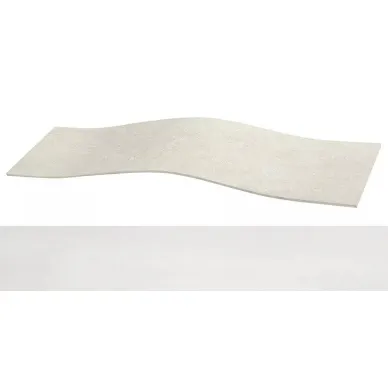 Forma White Stuccato Curve-30 29.67x118.8 0