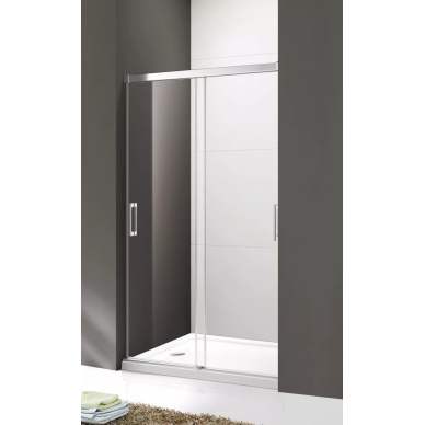 Душевая дверь Cezares Tandem Soft BF-2 (120 см) текстурное стекло 0