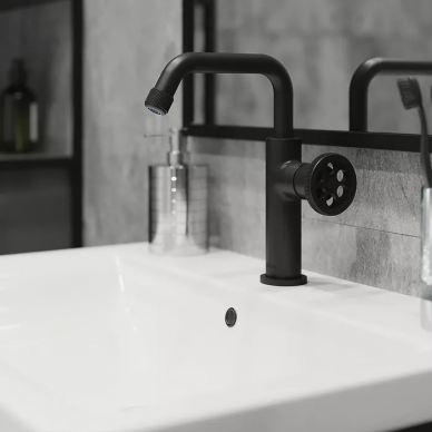 Смеситель для раковины Iddis Grange (GRABLR0i01) черный матовый 7