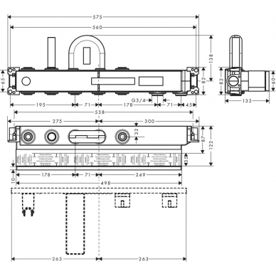 Скрытая часть Hansgrohe RainSelect (15314180) 2