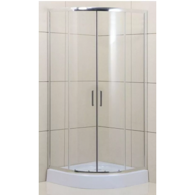 Душевой уголок BelBagno Uno (UNO-195-R-2-85-C-Cr) 85х85x195 см, стекло прозрачное/профиль хром 0