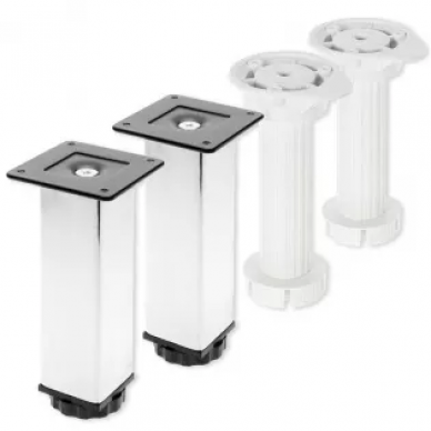 Ножки Owl 15 см, 2 хромированные и 2 пластиковые, OW99.00.01 0