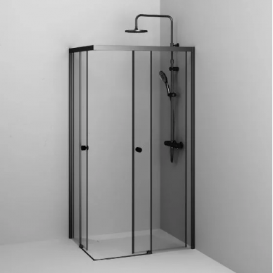 Душевой уголок Am.Pm X-Joy Square Slide (W94G-403-12090-BТ) (120х90 см), профиль чёрный/стекло прозрачное 5