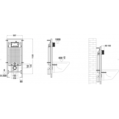 Инсталляция Welt Wasser MARBERG 507 + TELBACH 004 GL-WT + MAR 507 RD GL-WT в комплекте с унитазом, безободковый, с сидением микролифт 6