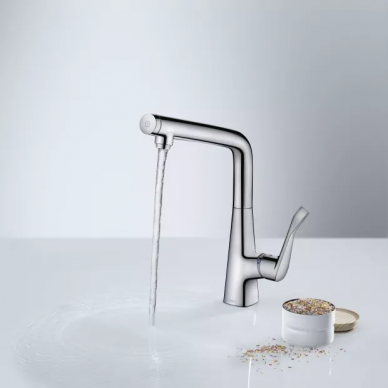 Смеситель для кухни Hansgrohe Metris Select (14883800) сталь 12