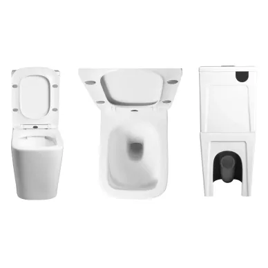 Унитаз напольный Cerutti SPA Maiella CT10314 безободковый, микролифт 6