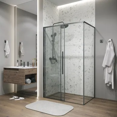 Душевой уголок Grossman Galaxy 130x70х195 см, стекло прозрачное/профиль графит сатин 3