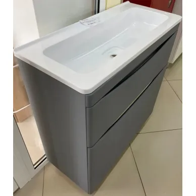 Тумба для ванной Style Line Бергамо Мини СС-00002323 80 см подвесная, антискрейтч серый 6