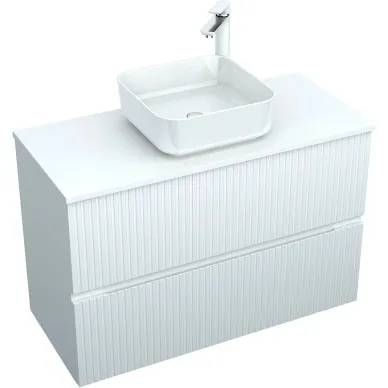 Тумба для ванной Aquanet Джейн 313288 100 см, белая матовая 7
