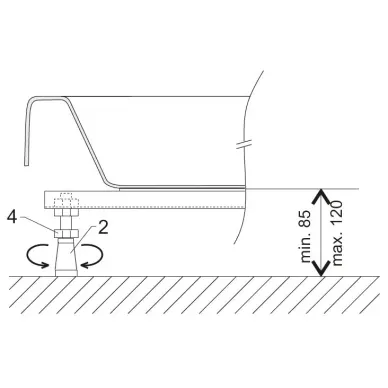Каркас для поддона Ravak Base 600 B2F0000001 1