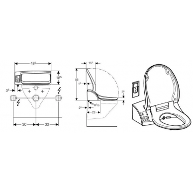Крышка-биде Geberit AquaClean 5000plus (146.110.11.2) 1